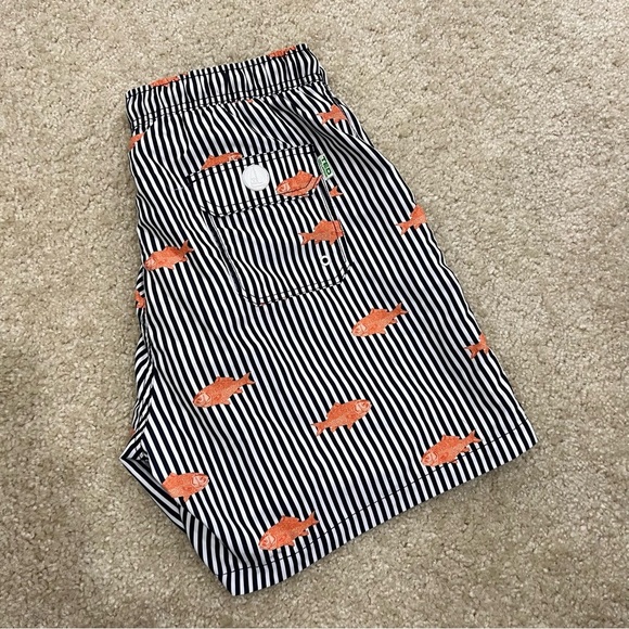 Ted Lapidus Printed Swim Trunks Swimwear Gold Fish Ocean Water Men’s Size Large - Picture 15 of 16